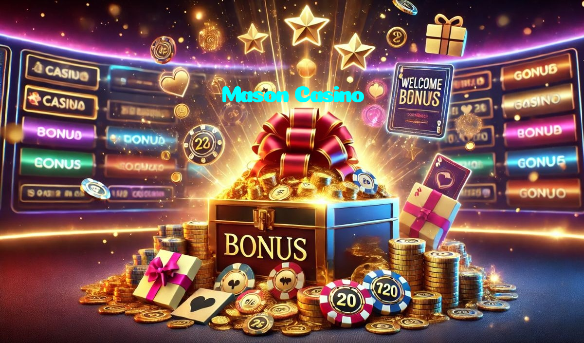 Mason Casino خوش آمدید بونس +600% پیشکش موبائل ایپ کے پروموشن سیکشن میں دکھائی دیتی ہے۔
