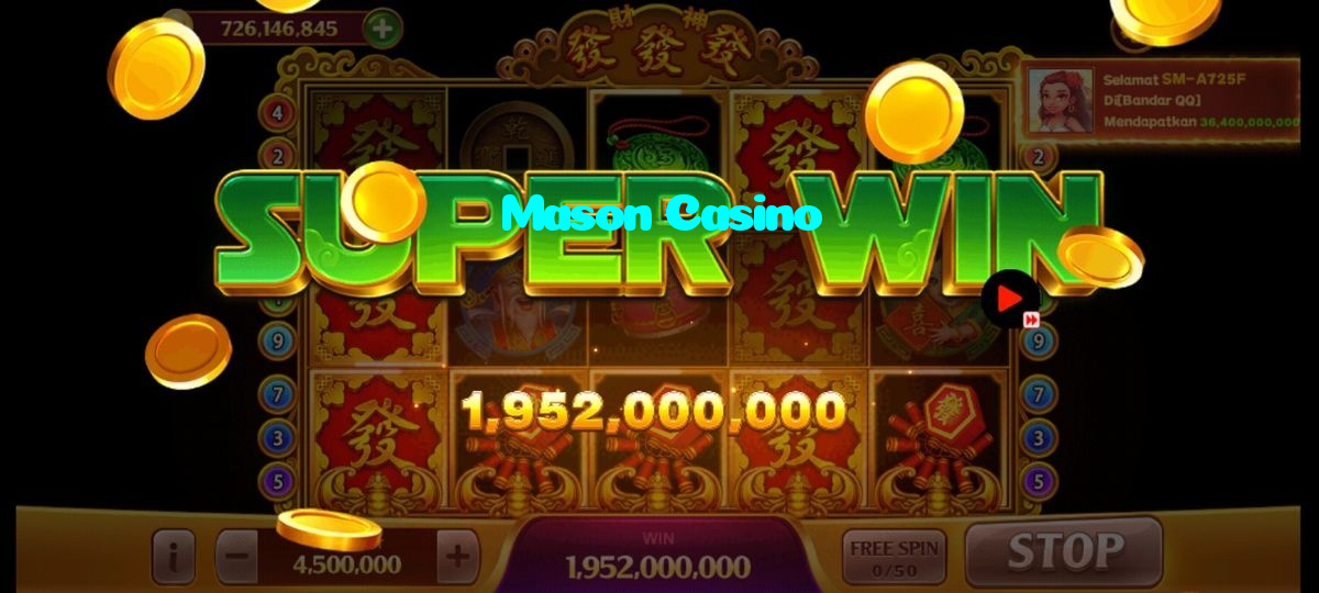 available types of Mason Casino bet including pre-match live express and system bets